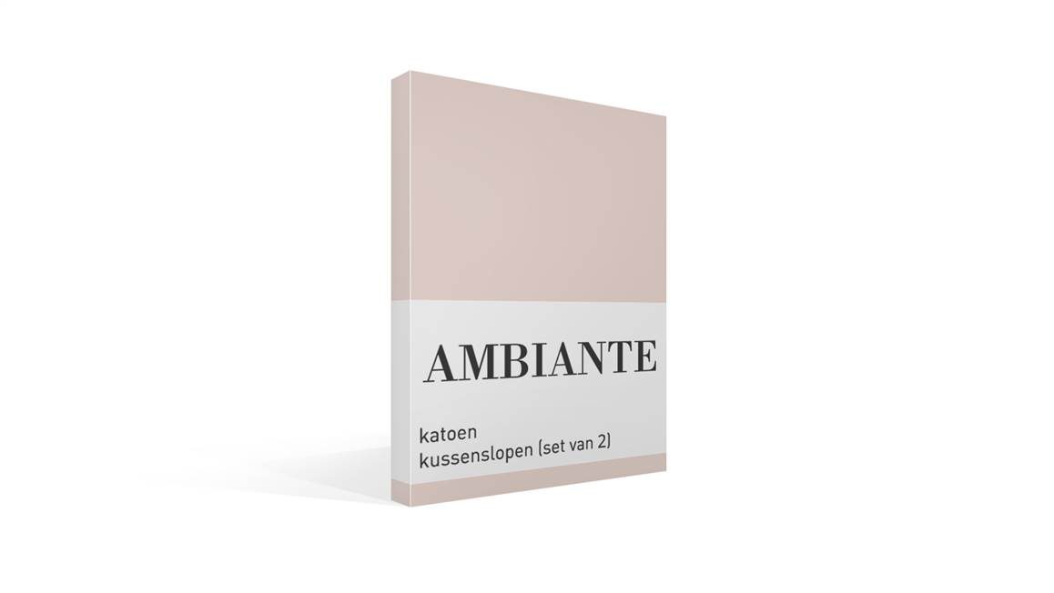 Ambiante Cotton Uni kussenslopen (set van 2)