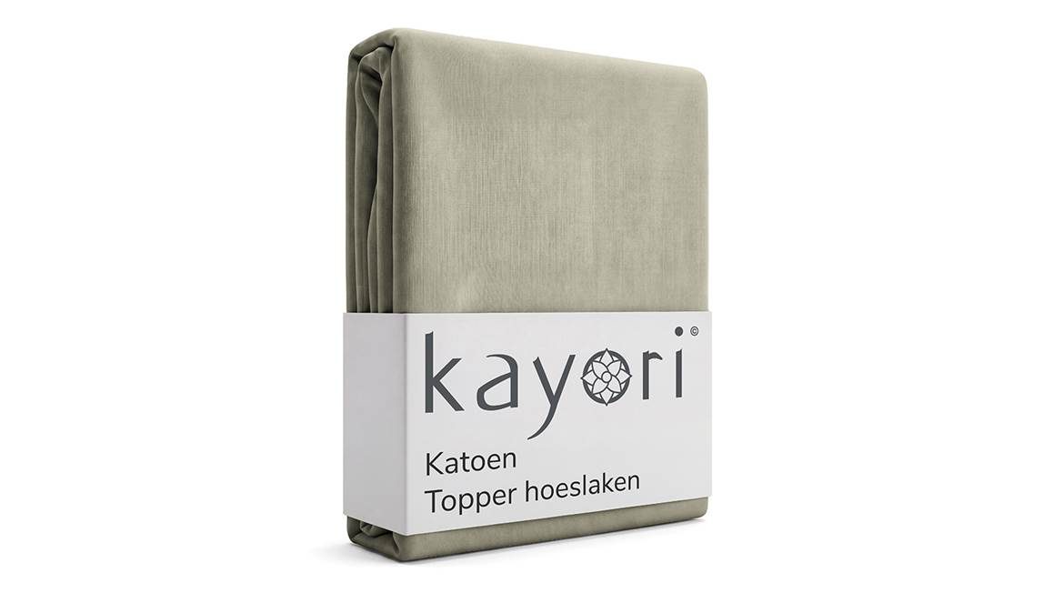 Kayori Kai katoen topper hoeslaken