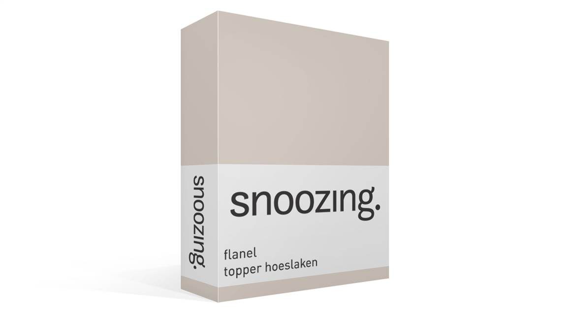 Snoozing flanel topper hoeslaken