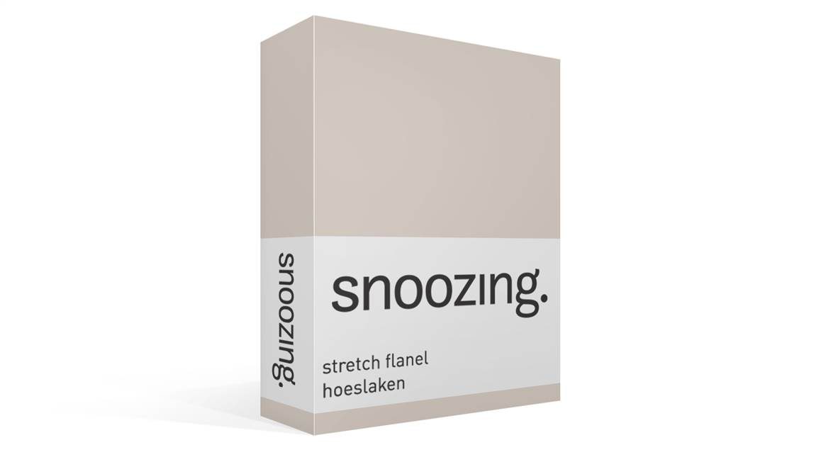 Snoozing stretch flanel hoeslaken