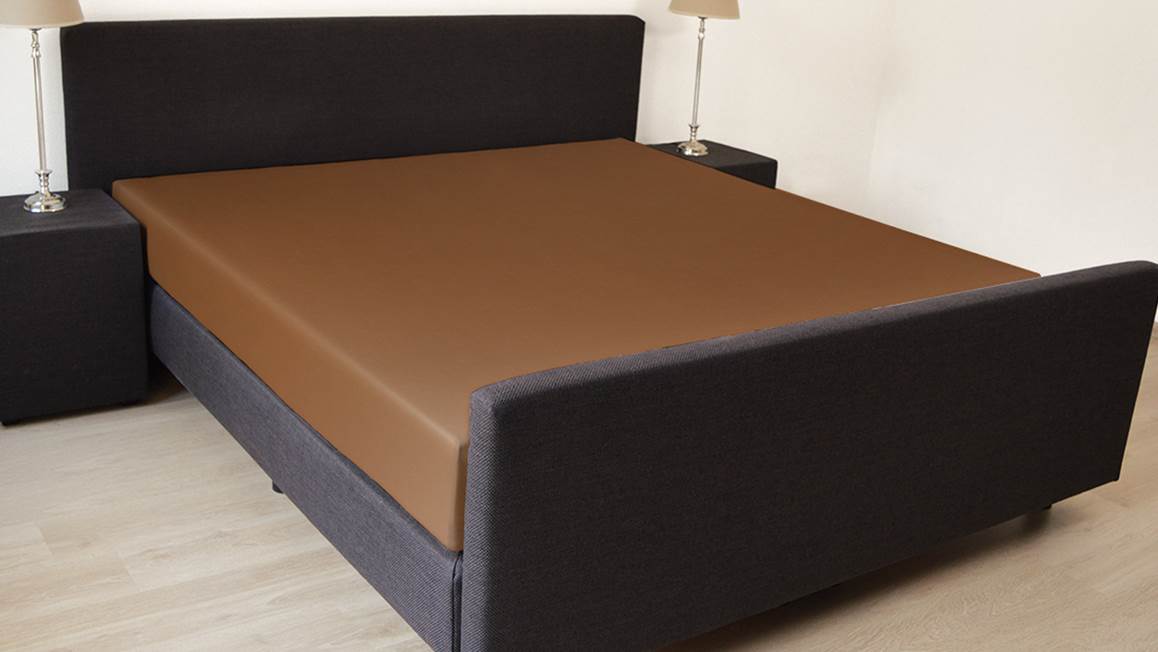 Snoozing katoen-satijn hoeslaken extra hoog