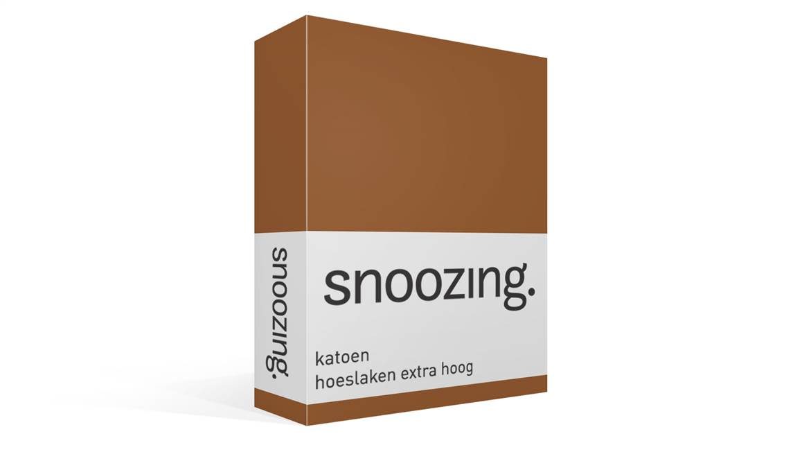 Snoozing katoen hoeslaken extra hoog