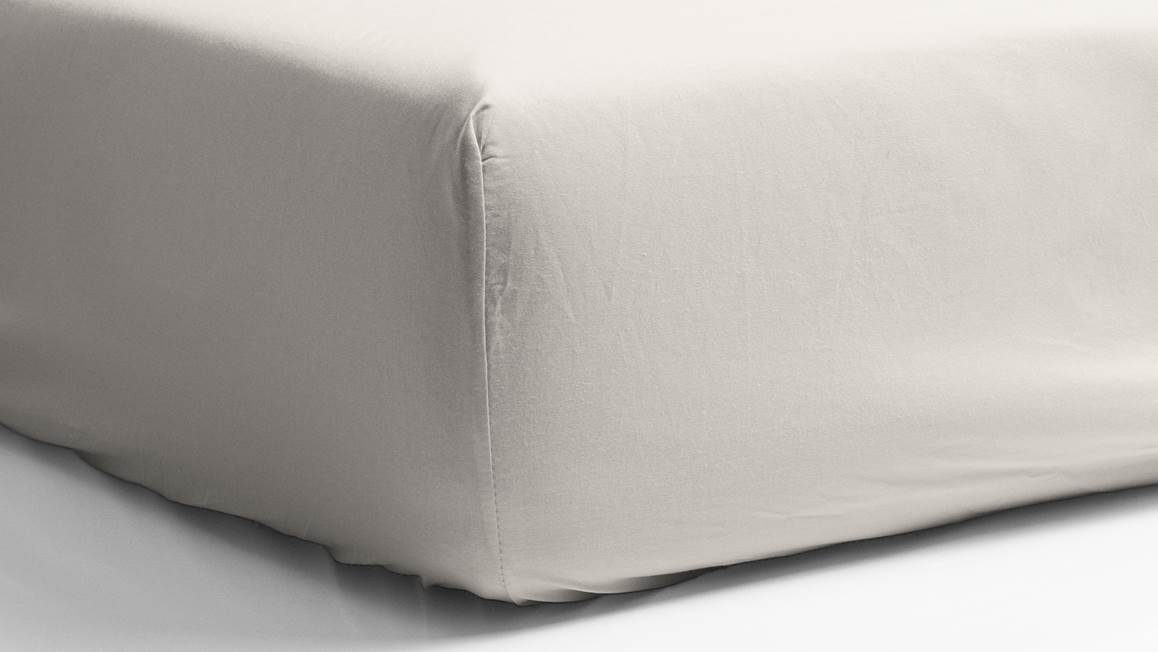 Snoozing percale katoen hoeslaken
