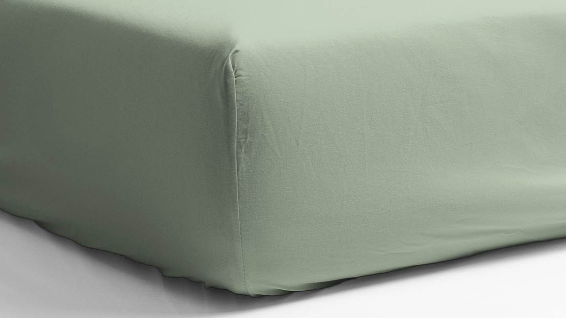Snoozing percale katoen hoeslaken