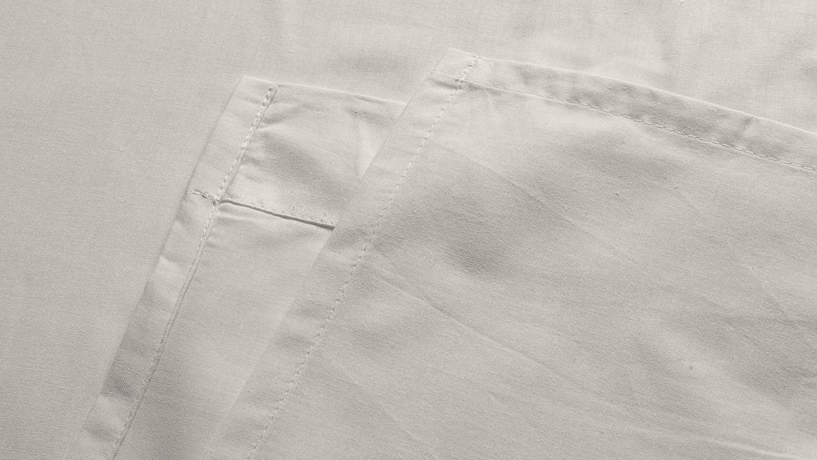 Snoozing percale katoen laken