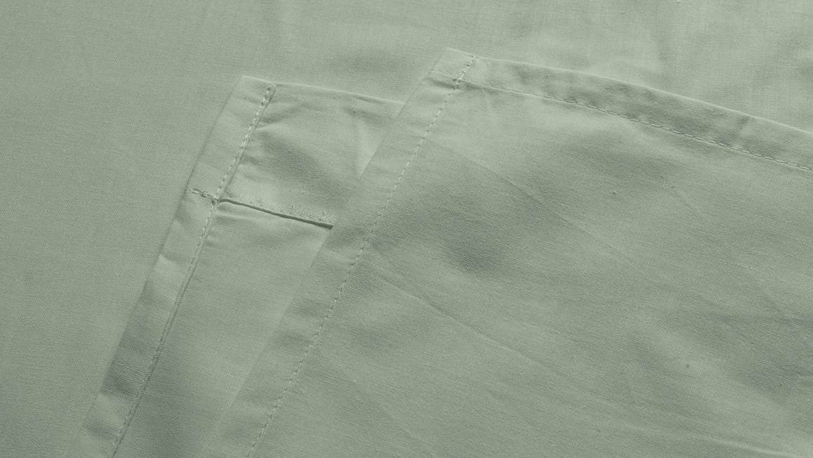 Snoozing percale katoen laken