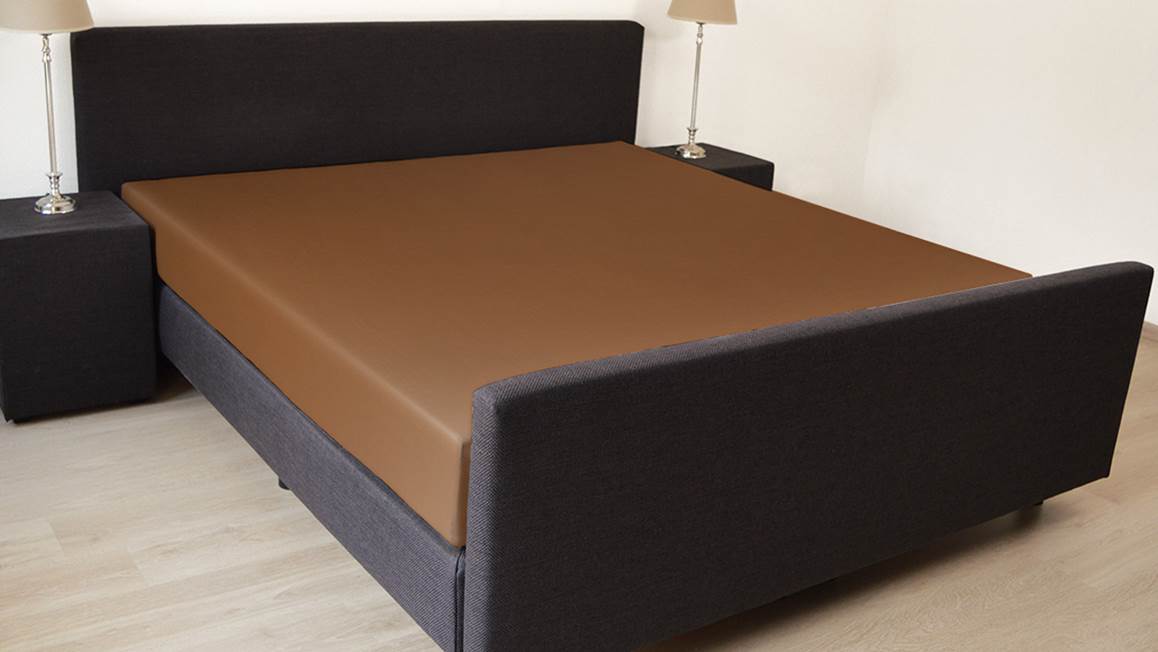 Snoozing percale katoen topper hoeslaken