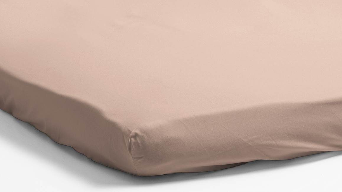 Snoozing percale katoen topper hoeslaken