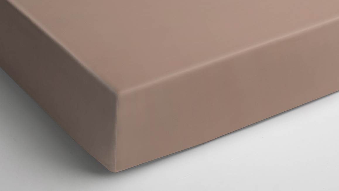 Snoozing percale katoen topper hoeslaken