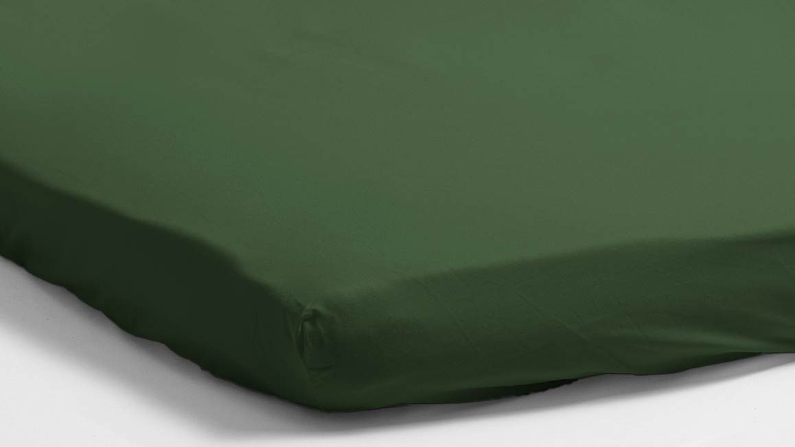 Snoozing percale katoen topper hoeslaken