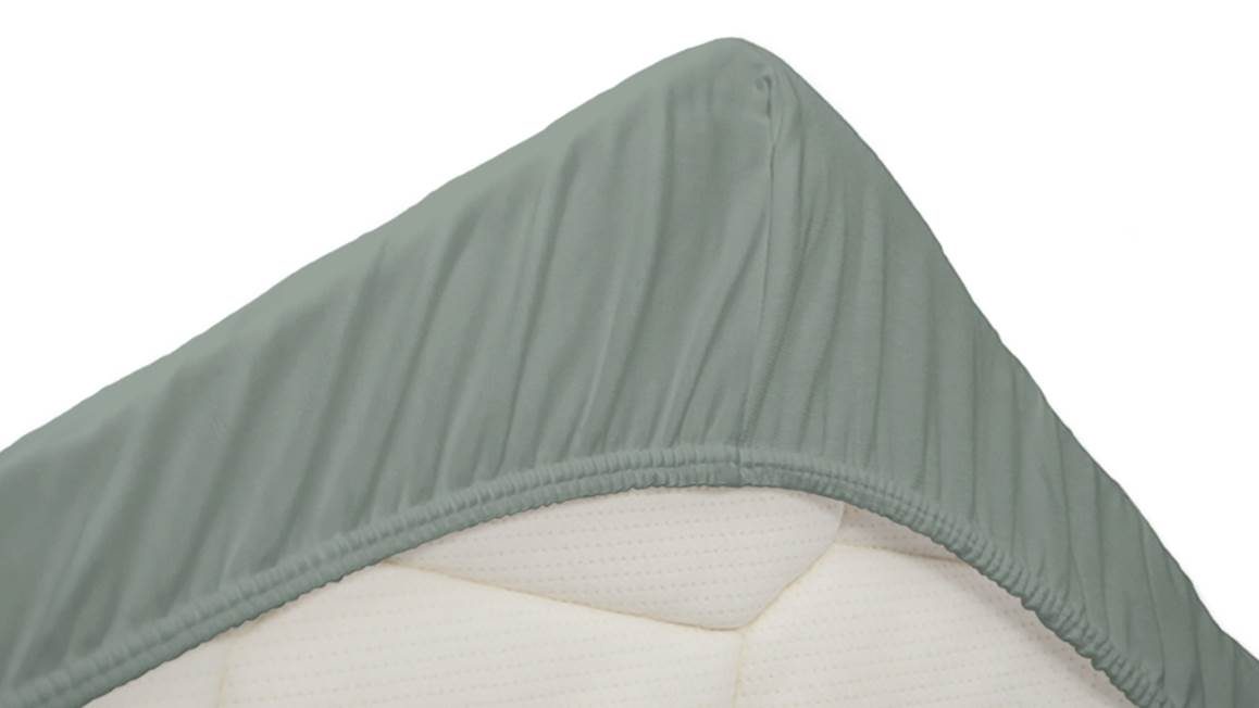 Snoozing percale katoen topper hoeslaken