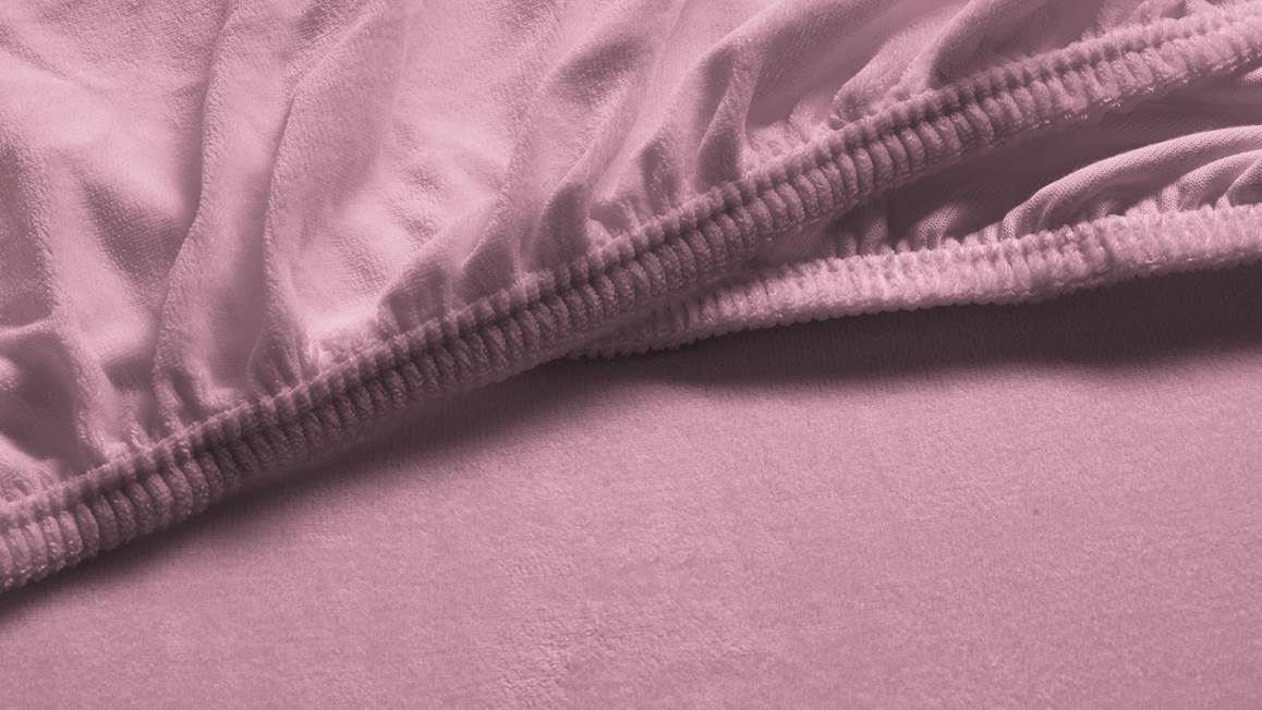 Snoozing velours hoeslaken