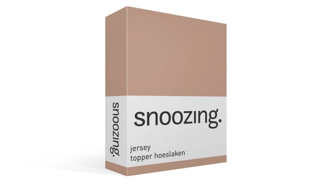 Snoozing jersey topper hoeslaken
