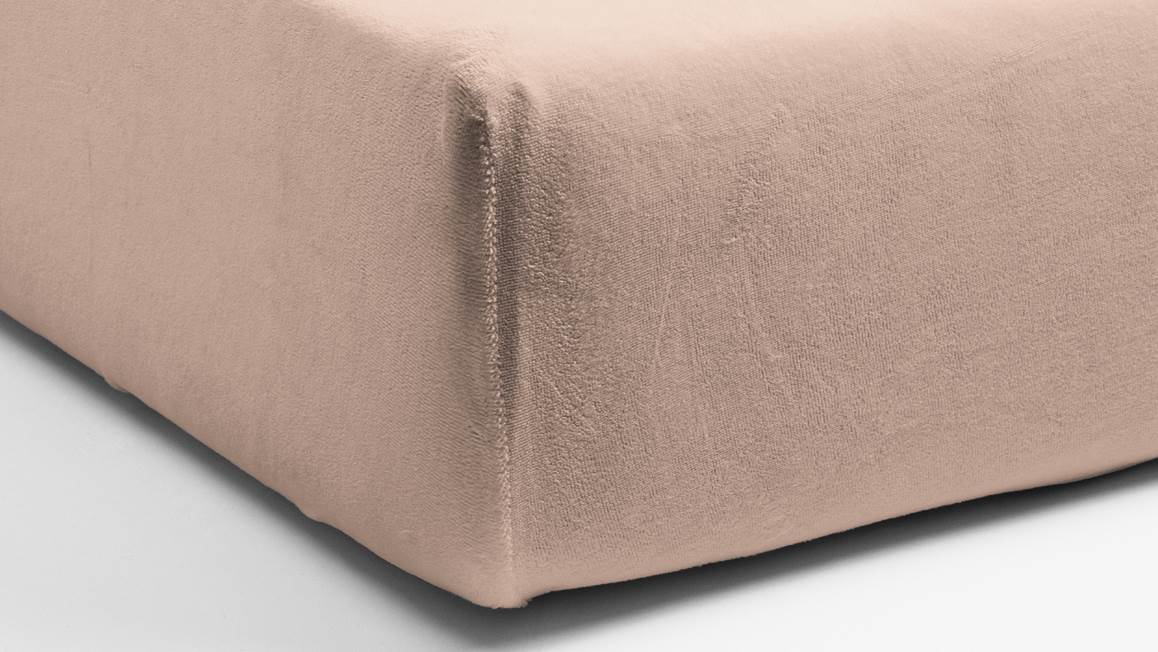 Snoozing velours hoeslaken