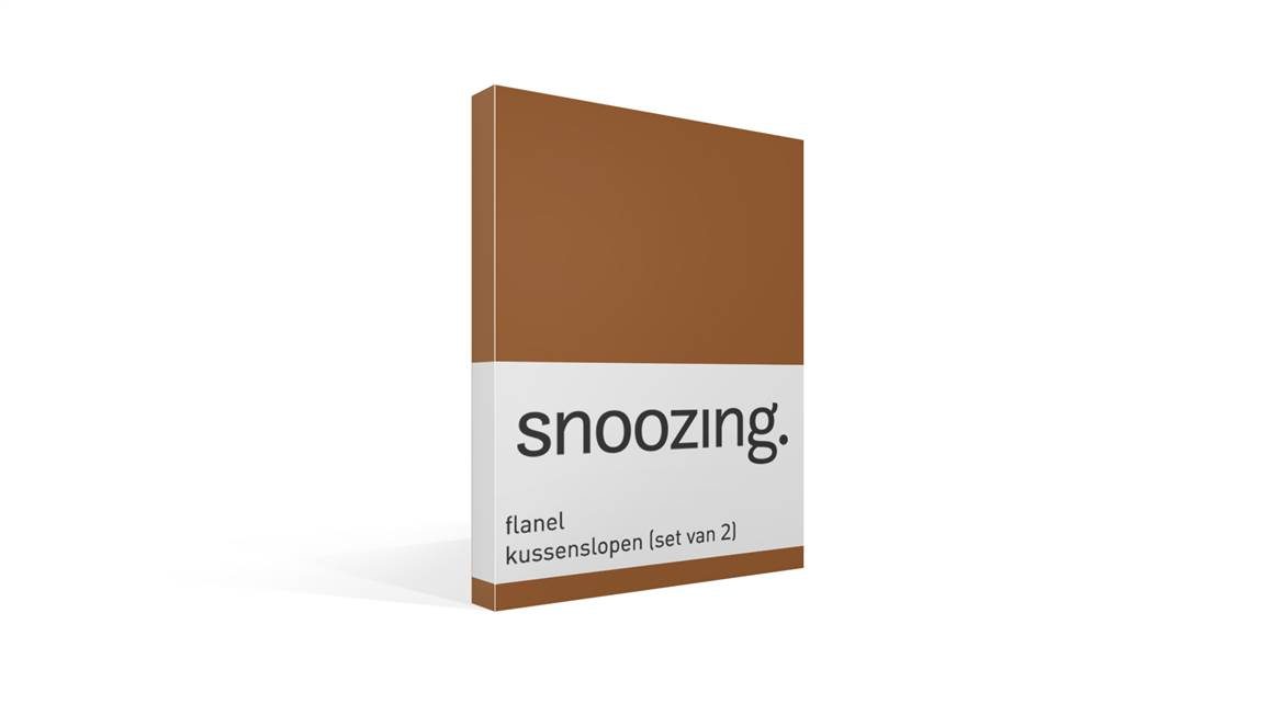 Snoozing flanel kussenslopen (set van 2)