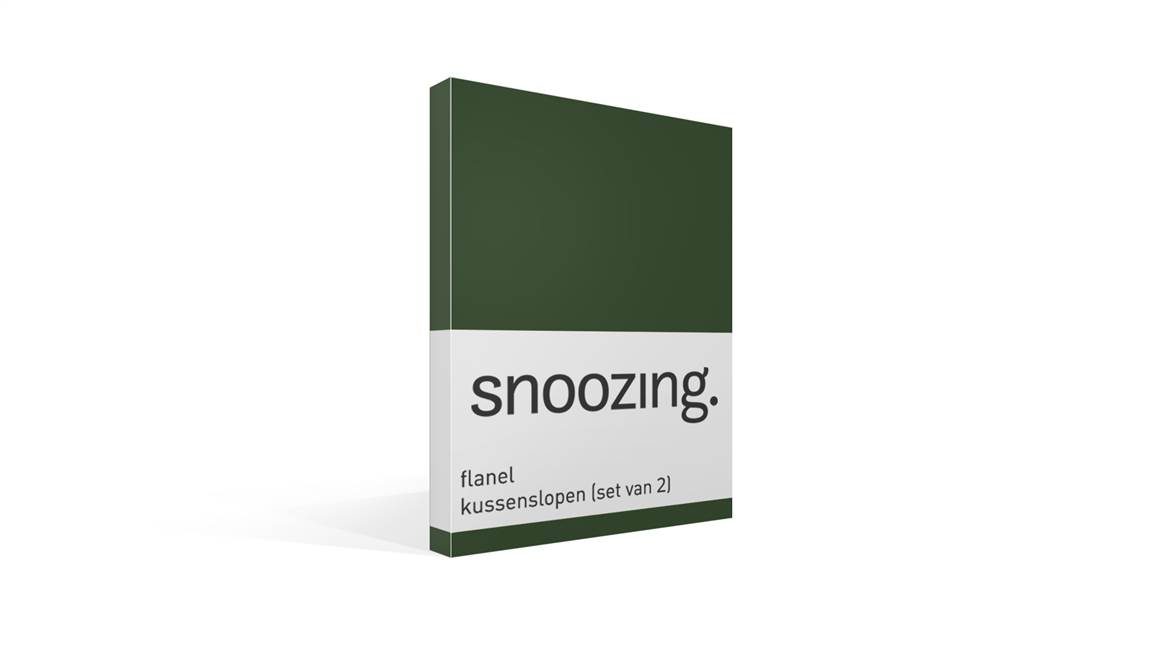 Snoozing flanel kussenslopen (set van 2)