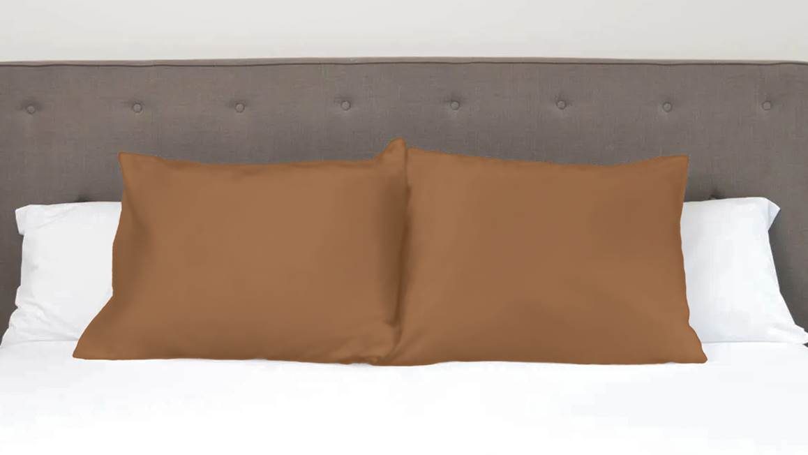 Snoozing percale katoen kussenslopen (set van 2)