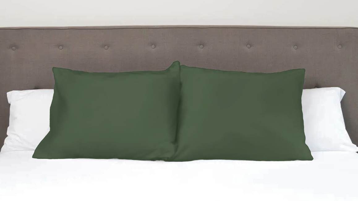 Snoozing percale katoen kussenslopen (set van 2)