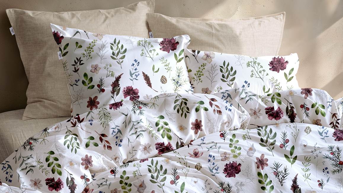 Zohome Celeste flanel dekbedovertrek