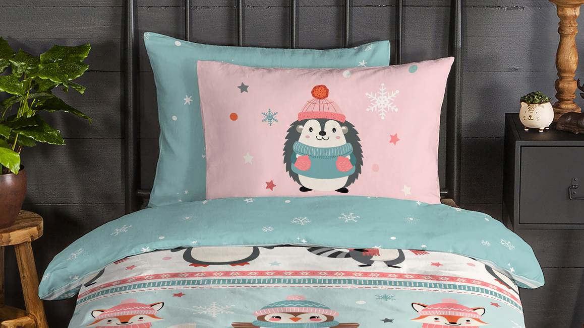 Good Morning Turr flanel dekbedovertrek