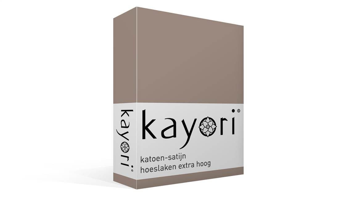 Kayori Saya katoen-satijn hoeslaken extra hoog