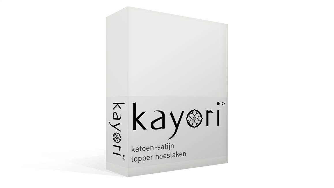 Kayori Saya katoen-satijn topper hoeslaken