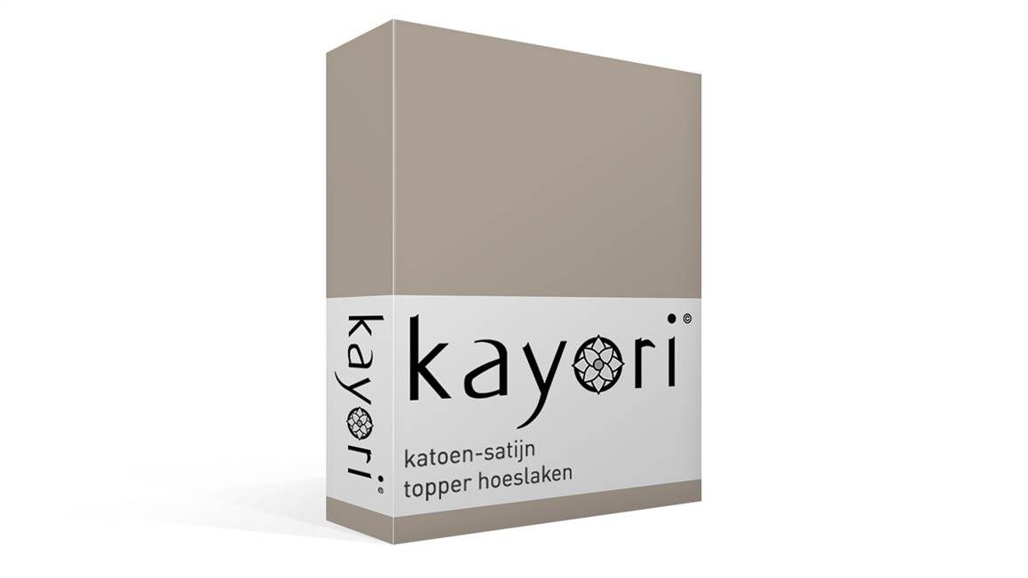 Kayori Saya katoen-satijn topper hoeslaken