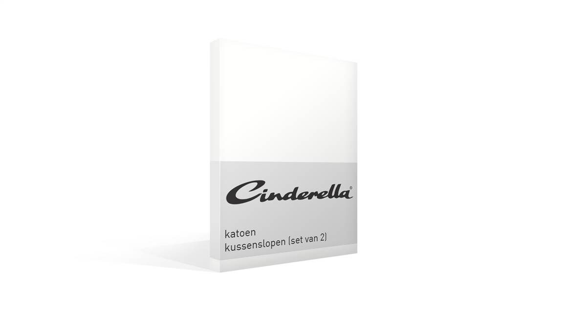 Cinderella katoen kussenslopen (set van 2)