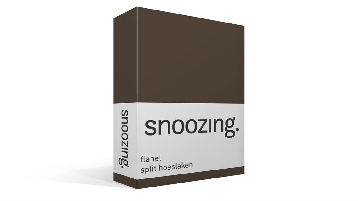 Snoozing flanel split hoeslaken
