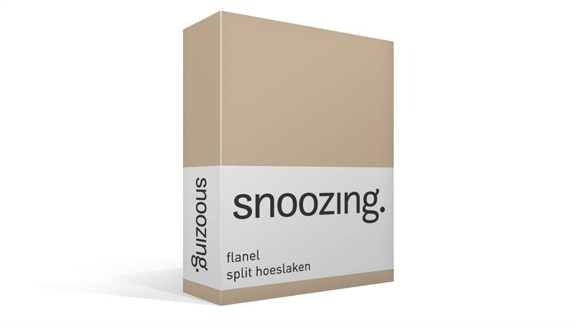 Snoozing flanel split hoeslaken