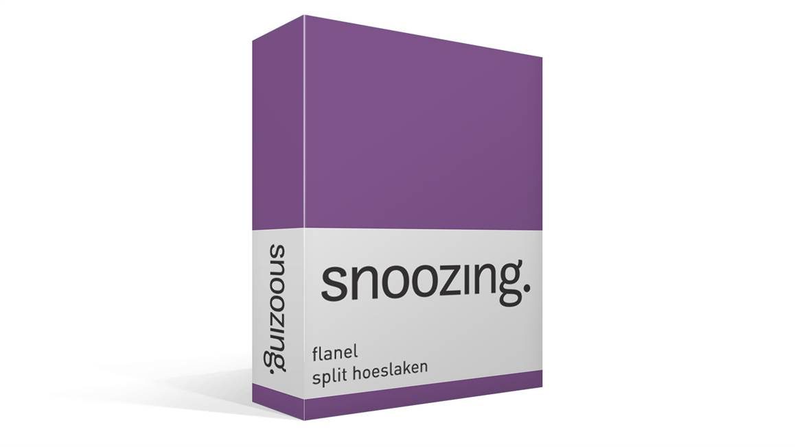 Snoozing flanel split hoeslaken