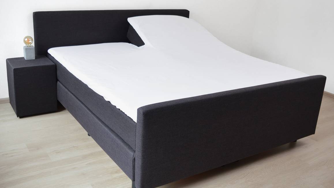 Snoozing flanel split-topper hoeslaken