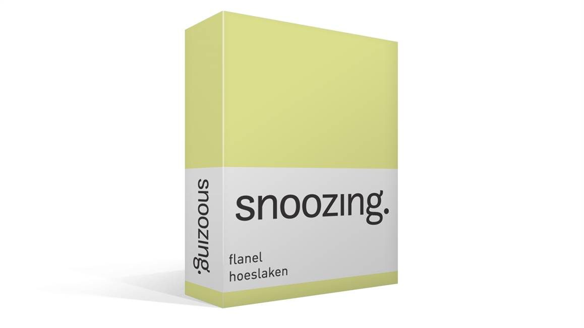 Snoozing flanel hoeslaken