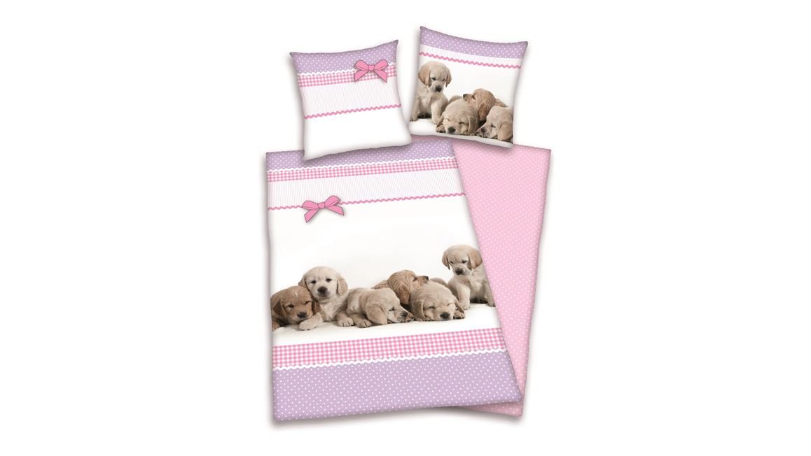 Little Puppies flanel dekbedovertrek