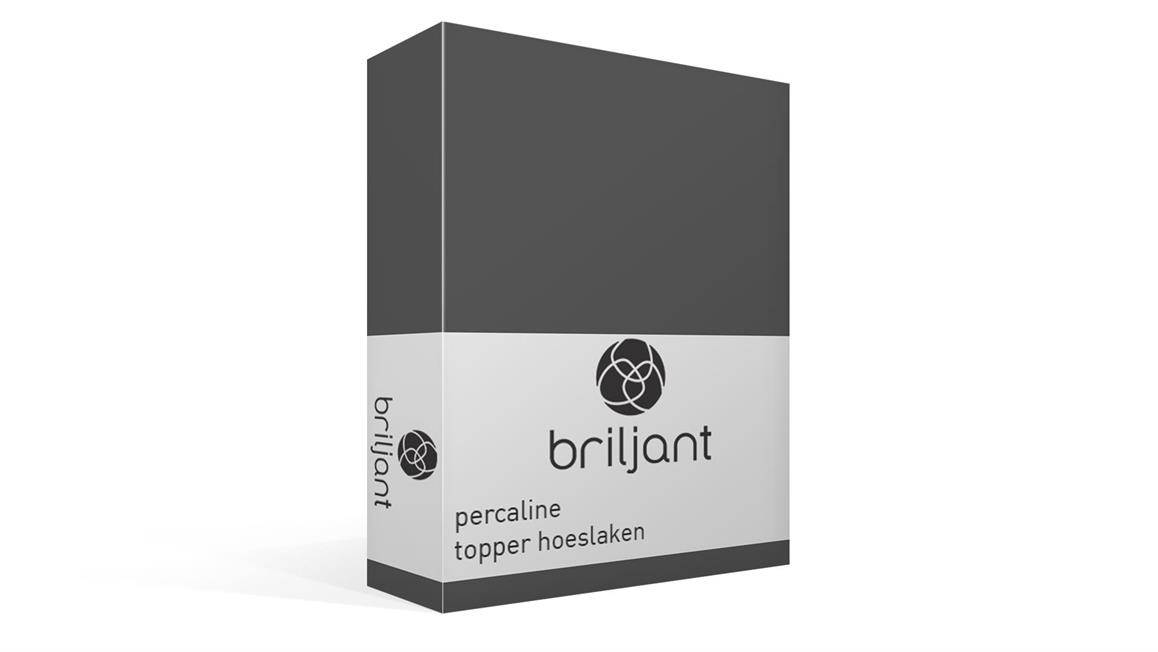 Briljant percale katoen topper hoeslaken
