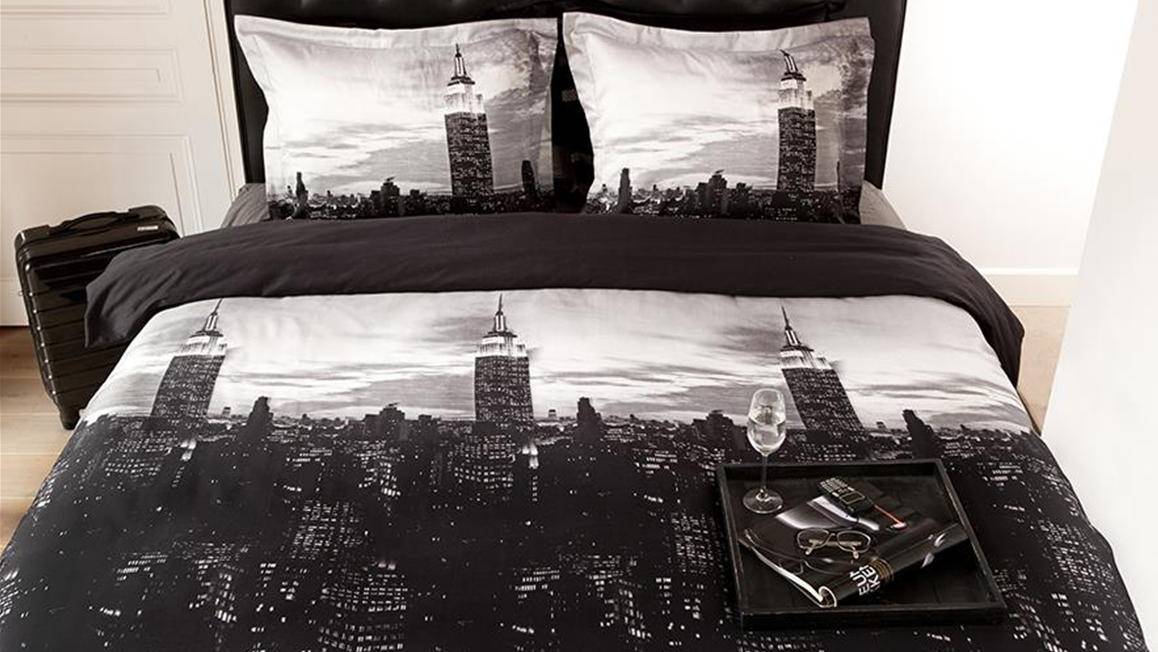 New York flanel dekbedovertrek