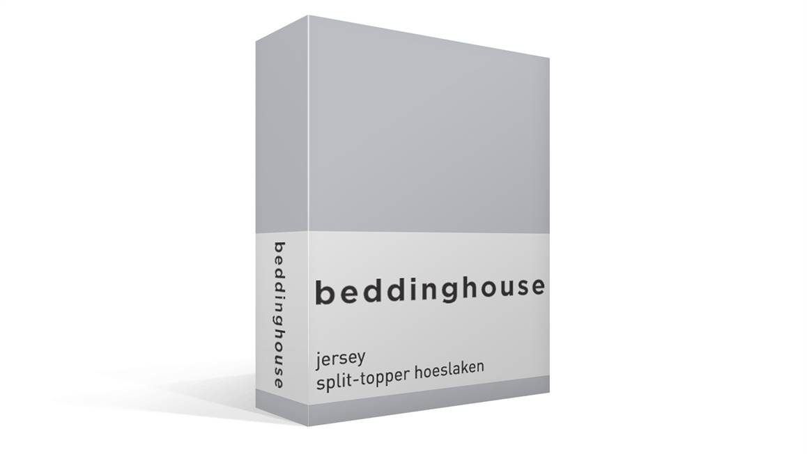 vonnis vegetarisch actie Beddinghouse jersey split-topper hoeslaken - Lightgrey - Smulderstextiel.be
