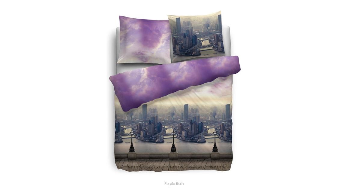 HNL Pure Cotton Purple Rain dekbedovertrek