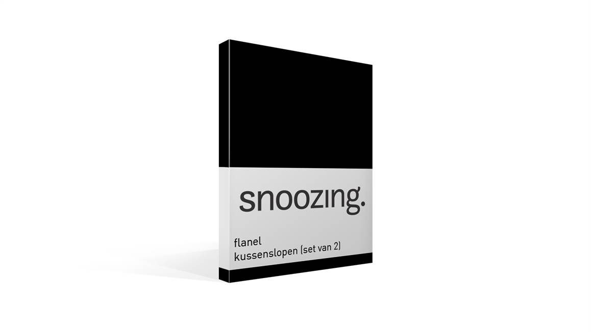 Snoozing flanel kussenslopen (set van 2)