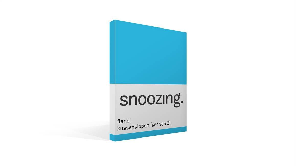 Snoozing flanel kussenslopen (set van 2)