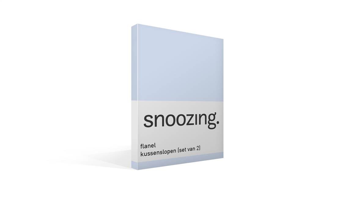 Snoozing flanel kussenslopen (set van 2)