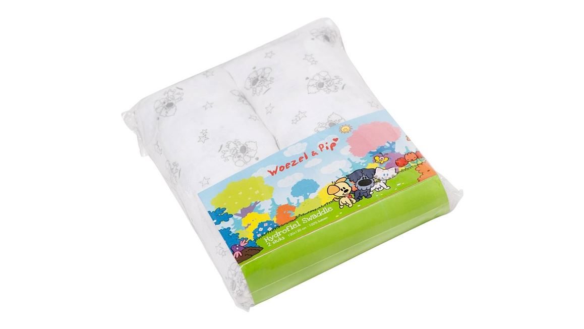 Woezel & Pip hydrofiel wikkeldoek (set van 2)