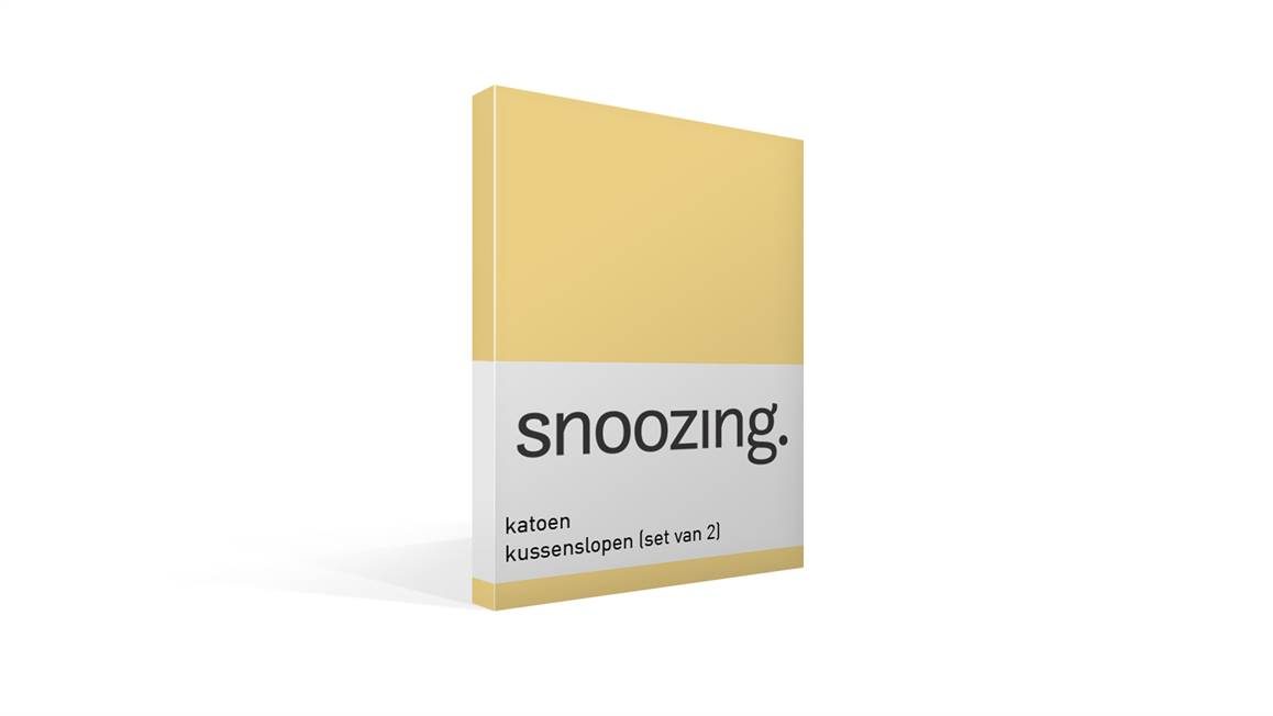 Snoozing katoen kussenslopen (set van 2)