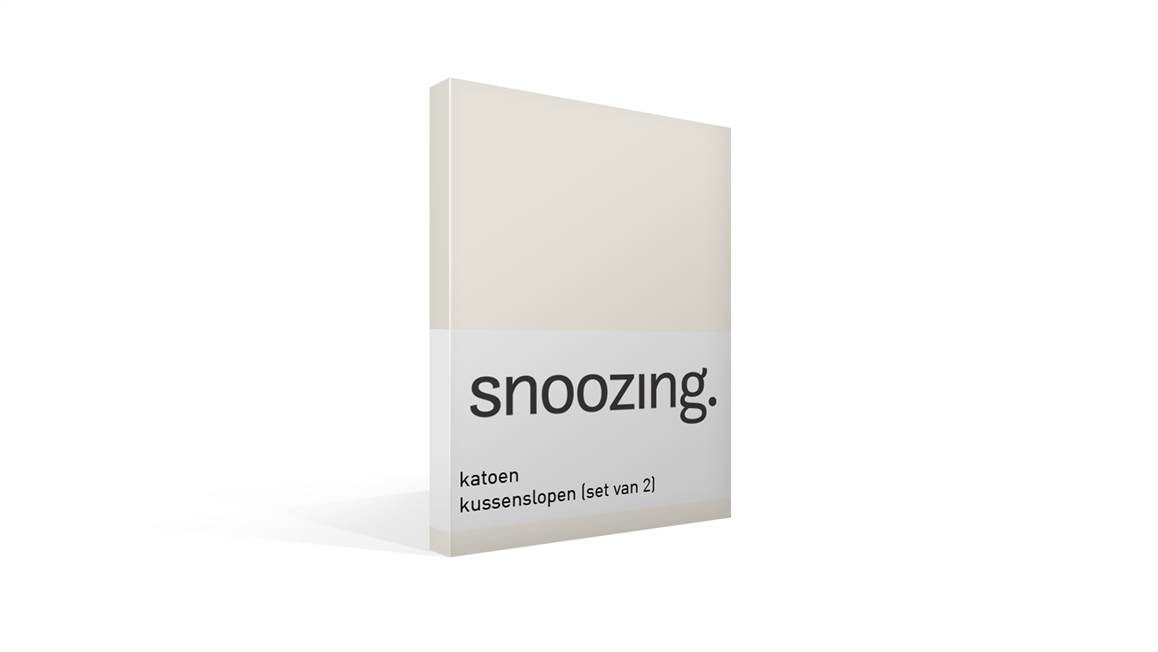 Snoozing katoen kussenslopen (set van 2)