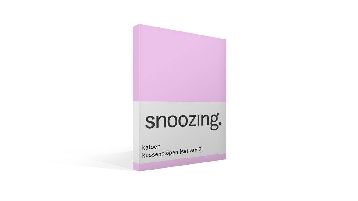 Snoozing katoen kussenslopen (set van 2)