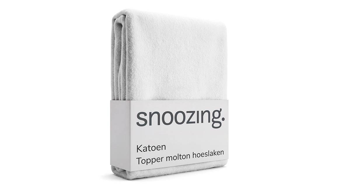 Snoozing katoen topper molton hoeslaken