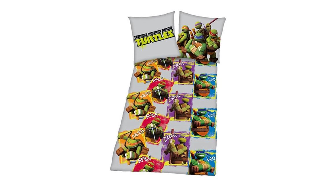 Turtles flanel dekbedovertrek 