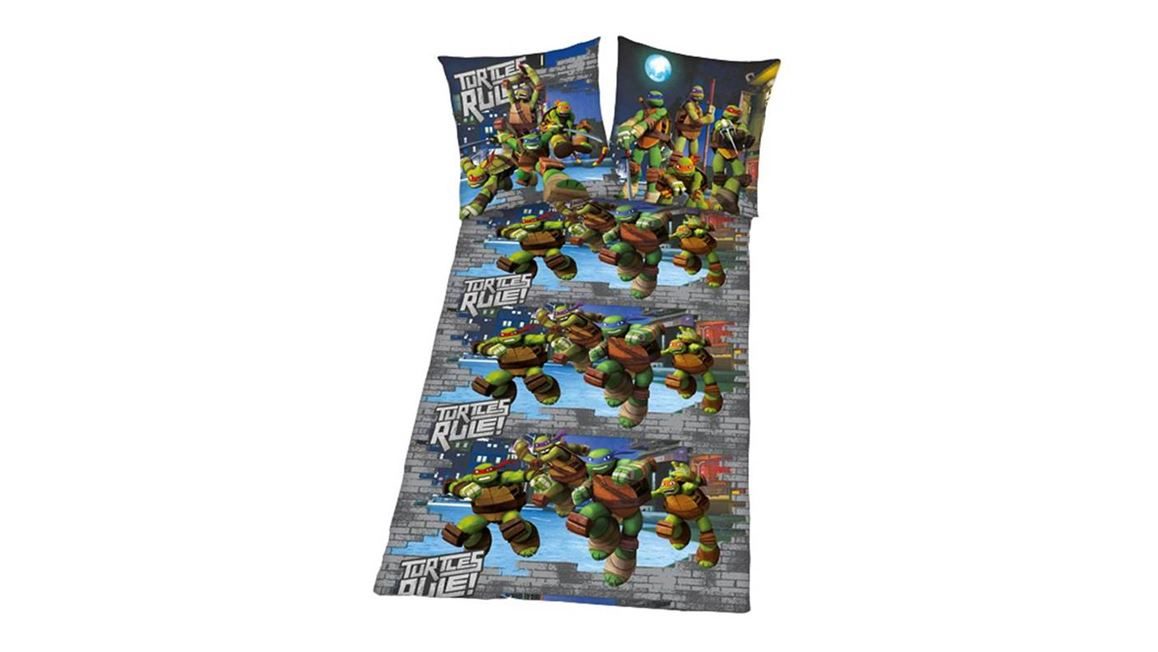 Turtles flanel dekbedovertrek