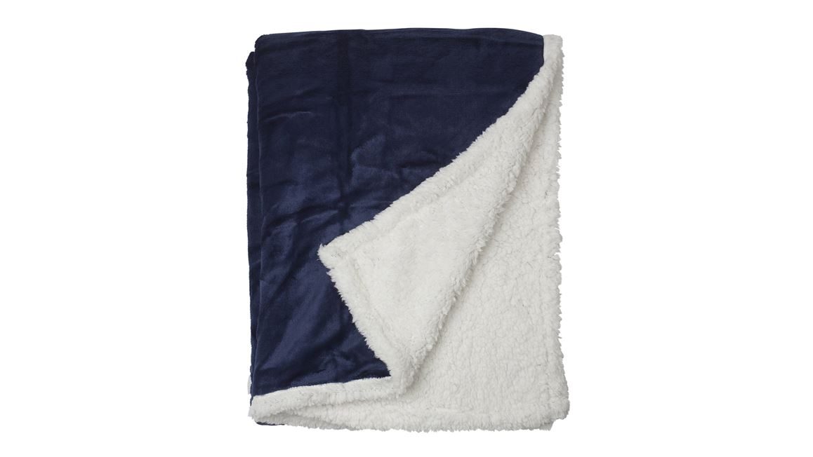 Snoozing Uni fleece plaid