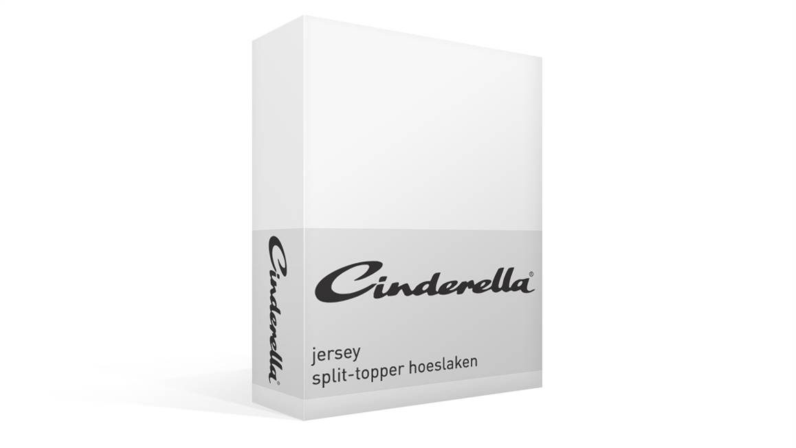 Cinderella jersey split-topper Wit Smulderstextiel.be